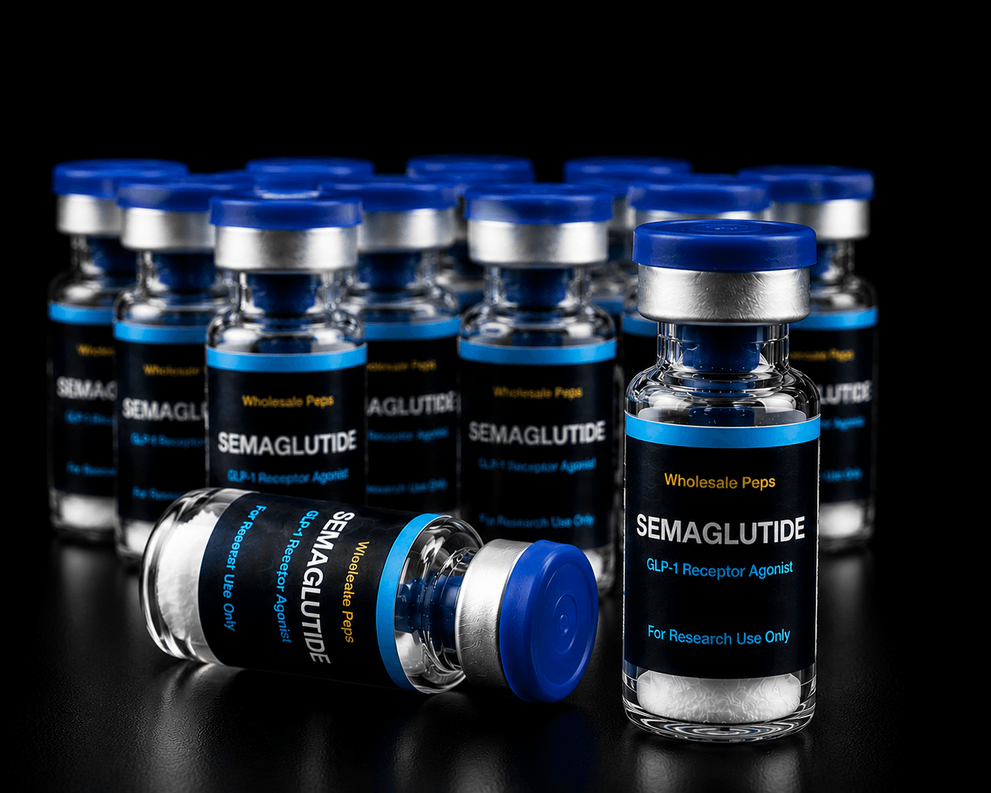 Semaglutide 5mg–20mg research peptide vial — GLP-1 Receptor Agonist